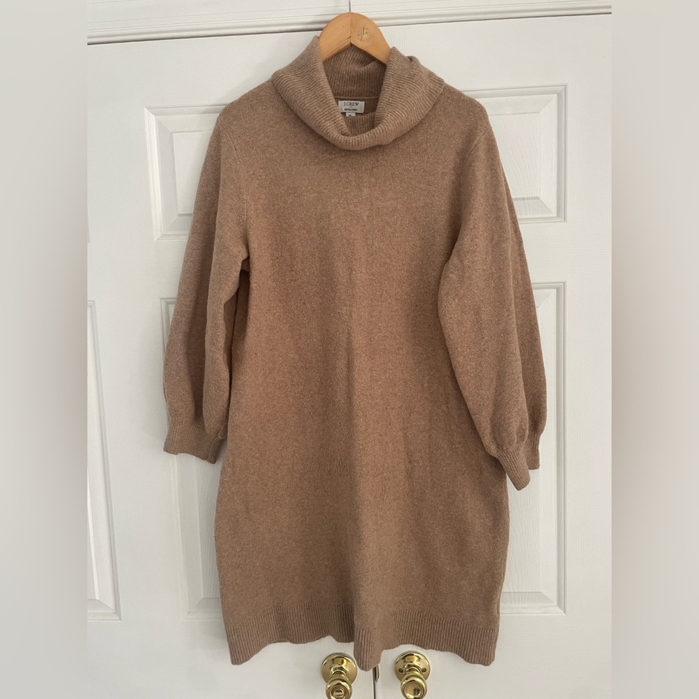 J. Crew Extra-Soft Beige Sweater Dress - Picture 4 of 5